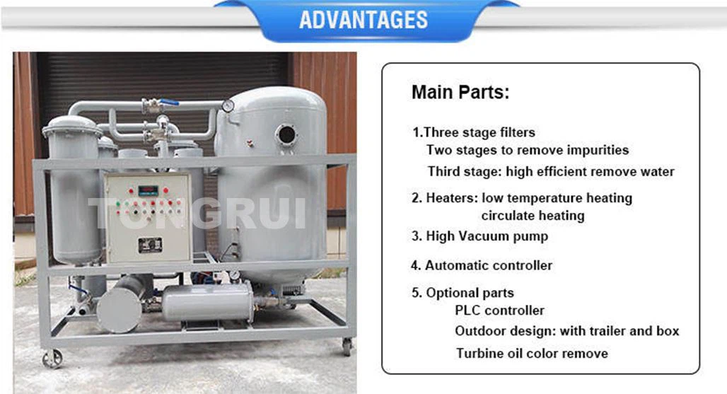 high vacuum turbine oil purifier